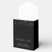Ballotins 50 ET FABULE Élégant Merci d'or noir (Ouvert)