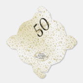 Ballotins 50 & Fabuleux Anniversaire de fête Noir/Or Message (Déplié)