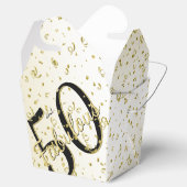 Ballotins 50 & Fabuleux Anniversaire de fête Noir/Or Message (Ouvert)