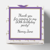 Ballotins 50 & Fabuleux Anniversaire de fête Purple/Gold Mes (Haut)