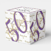Ballotins 50 & Fabuleux Anniversaire de fête Purple/Gold Mes (Arrière)