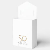 Ballotins 50 & Flawless Gold Glack & White Script Anniversai (Ouvert)