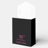 Ballotins 50e anniversaire Black Hot Pink Parties scintillan (Ouvert)