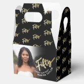 Ballotins 50e anniversaire Cinquante script or noir photo (Ouvert)