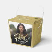 Ballotins 50e anniversaire Cinquante script or noir photo (Verso)