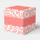 Ballotins 50e anniversaire Coral/Motif numérique blanc (Arrière)