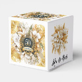 Ballotins 50e anniversaire de la florale blanche et or (Arrière)