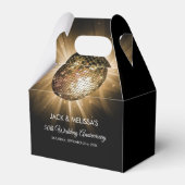 Ballotins 50e anniversaire de Mariage Gold Disco Ball (Verso)