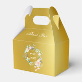 Ballotins 50e Anniversaire d'or Rose Floral Gold (Arrière)