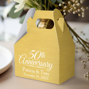 Ballotins 50e anniversaire du Mariage Golden personnalisé