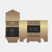 Ballotins 50e anniversaire Gold et Black Ballotin (Déplié)