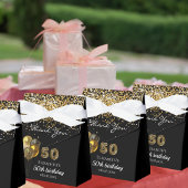 Ballotins 50e anniversaire léopard d'or noir merci