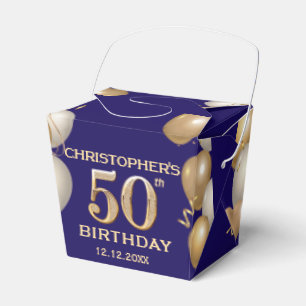 Ballotins 50e Anniversaire Marine Bleu et Ballons d'or