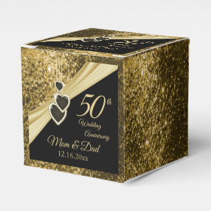 Ballotins 50e Anniversaire Paillettes Dorées