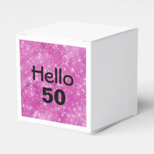 Ballotins 50e anniversaire Parties scintillant rose