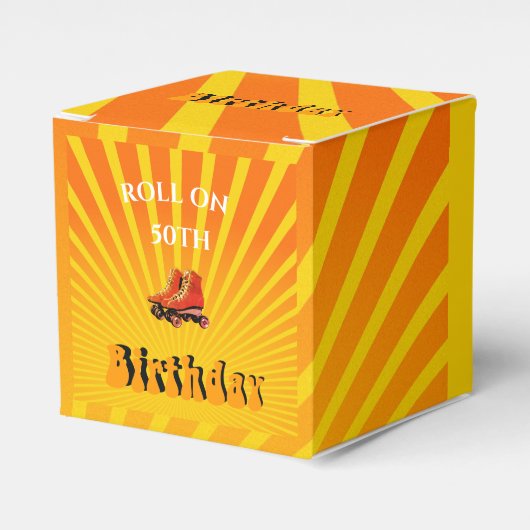 Ballotins 50e Anniversaire Roller Skate Né Dans Le les année (Verso)