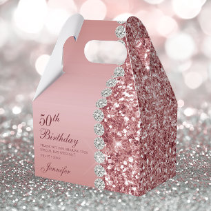 Ballotins 50ème Anniversaire Rose Gold Élégant