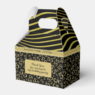 Ballotins 55e anniversaire Gold et Black Collage Motif