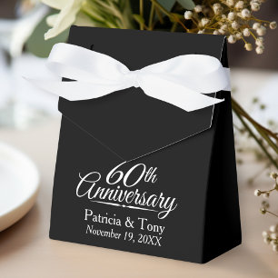 Ballotins 60e anniversaire du Mariage - Merci noir personnal