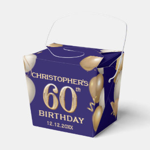 Ballotins 60e Anniversaire Marine Bleu et Ballons d'or