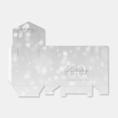 Ballotins 60e anniversaire Merci Argent Bokeh Feu d'étincell (Déplié)