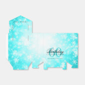 Ballotins 60e anniversaire Merci hiver Turquoise (Déplié)