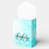 Ballotins 60e anniversaire Merci hiver Turquoise (Ouvert)