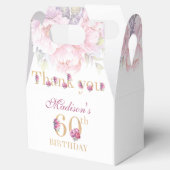 Ballotins 60e Anniversaire Peonies Pink Gold Parties scintil (Ouvert)