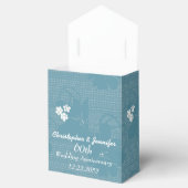 Ballotins 60e Mariage Ballotin de l'anniversaire, Floral ble (Ouvert)