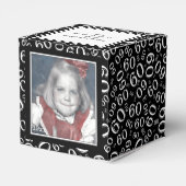 Ballotins 60e photo Keepsaké - Motif de numéro noir/blanc (Arrière)