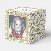 Ballotins 60e photo Keepsaké - Motif numérique or/blanc (Arrière)