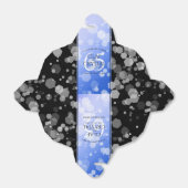 Ballotins 65e anniversaire de l'élégant Mariage Blue Sapphir (Déplié)