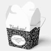 Ballotins 65e fête d'anniversaire Noir/Blanc Motif numérique (Ouvert)