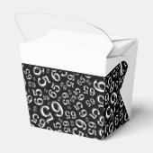 Ballotins 65e fête d'anniversaire Noir/Blanc Motif numérique (Arrière)