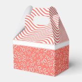 Ballotins 70e anniversaire Coral/Motif numérique blanc (Arrière)