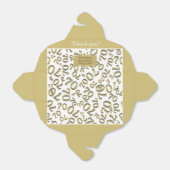 Ballotins 70e anniversaire de la fête Gold/Blanc Motif numér (Déplié)