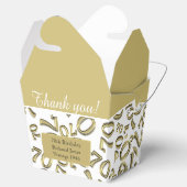 Ballotins 70e anniversaire de la fête Gold/Blanc Motif numér (Ouvert)