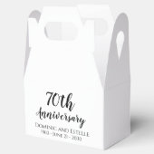 Ballotins 70e anniversaire de Mariage de la fête Favor Box (Ouvert)