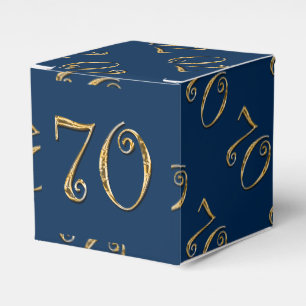 Ballotins 70e anniversaire   MENS or bleu