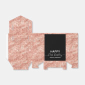 Ballotins 70e anniversaire Rose Parties scintillant or (Déplié)