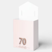 Ballotins 70e anniversaire rose rose or parties scintillant  (Ouvert)
