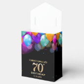 Ballotins 70e fête d'anniversaire Ballons noirs et or (Ouvert)