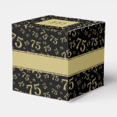 Ballotins 75e anniversaire de la fête Gold/Black Numéro moti (Arrière)