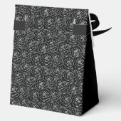 Ballotins 75th Birthday Silver Glitter Roses Thank You  (Verso)