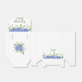 Ballotins 80e anniversaire Blue Hydrangeas Merci (Déplié)