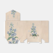 Ballotins 80e anniversaire Botanical Campanula Merci Favor (Déplié)