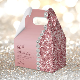 Ballotins 80e anniversaire de l'or Rose élégant