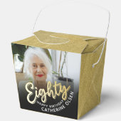 Ballotins 80e anniversaire Eighty script or noir photo (Recto)