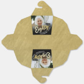 Ballotins 80e anniversaire Eighty script or noir photo (Déplié)