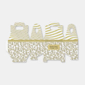 Ballotins 80e anniversaire Gold/White Numéro Motif 80 (Déplié)